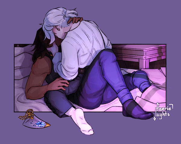 Full body with extra character and detailed cropped background